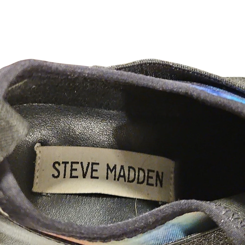 Steve Madden Cryme Black/Multicolor Slip-On Sneakers